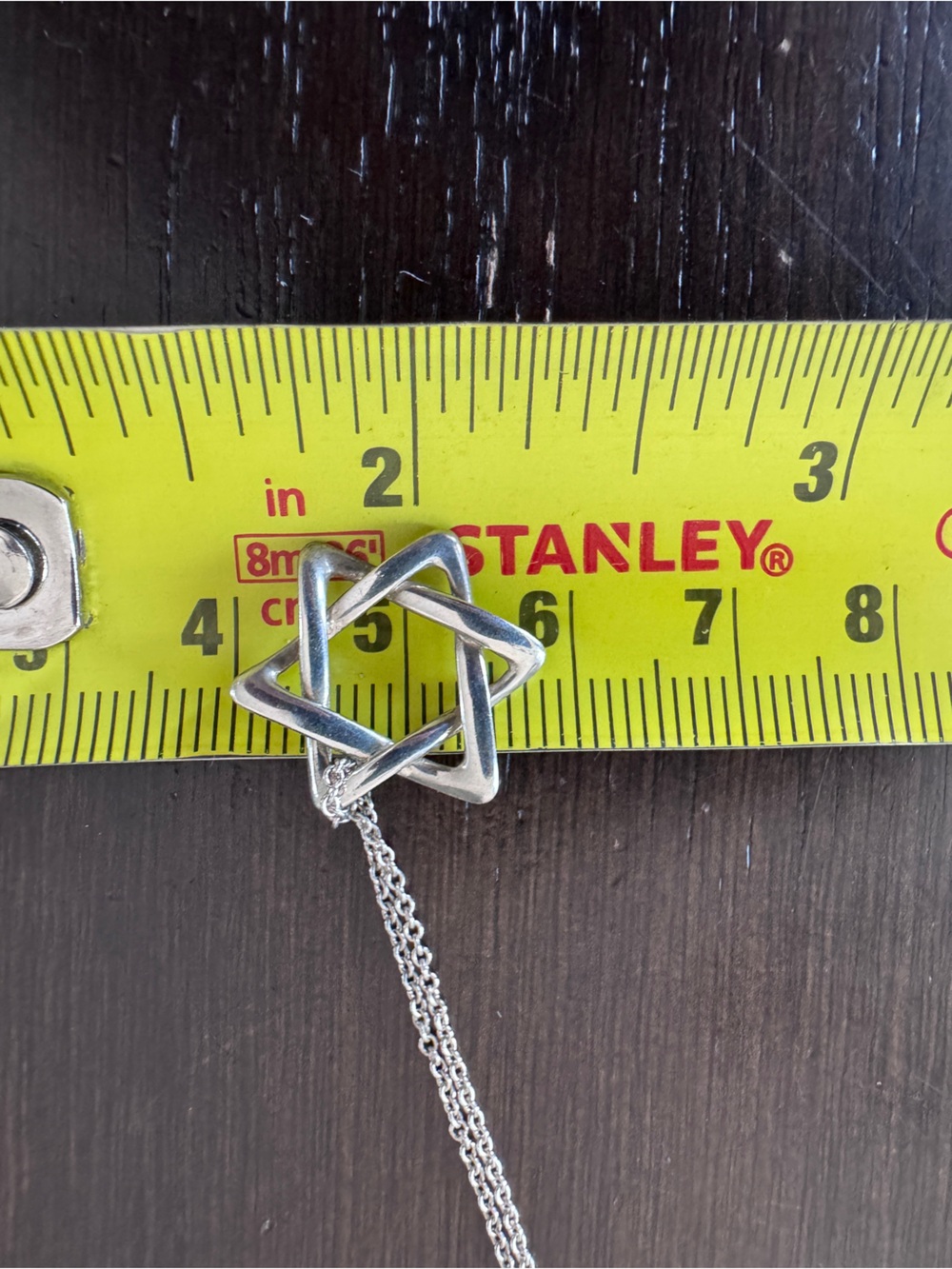 TIFFANY & CO Elsa Peretti Silver Star of David Pendant Necklace - Picture 6 of 8